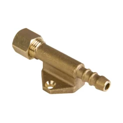 Gaskoppelstukken-DWS Rechte knelkoppeling 8 mm x slangpilaar op plaat