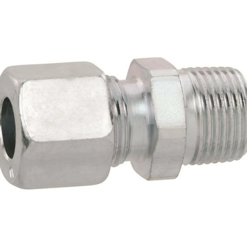 Gaskoppelstukken-DWS Rechte knelkoppeling 10 mm x 3/8 buitendraad