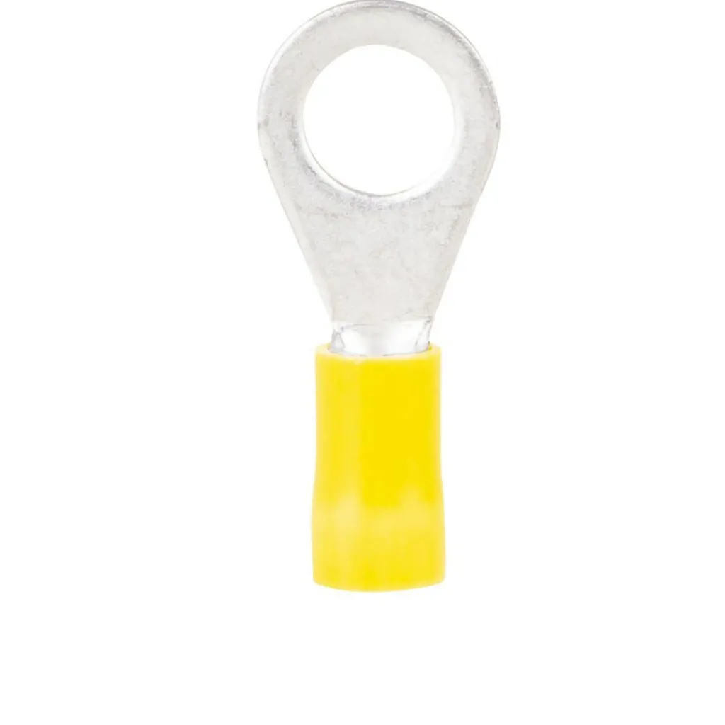 Kabels-DWS Ringkabelschoen M4 geel per 10 stuks