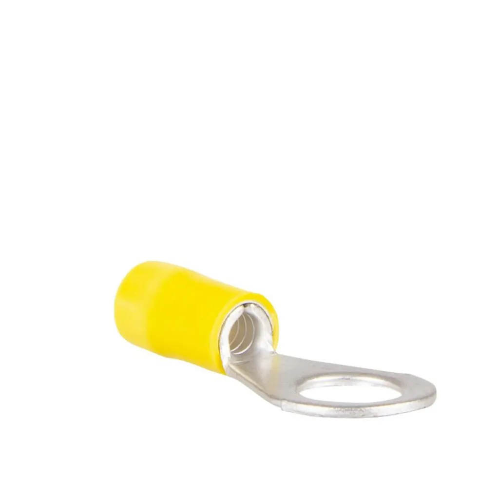 Kabels-DWS Ringkabelschoen M4 geel per 10 stuks