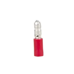 Kabels-DWS Rondstekker 4 mm rood per 10 stuks