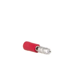 Kabels-DWS Rondstekker 4 mm rood per 10 stuks