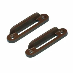 DWS Schootplaatje bruin per 2 stuks< Hang- & Sluitwerk