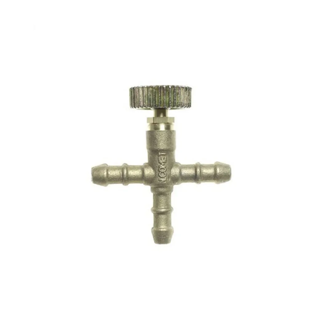 Gaskoppelstukken-DWS slangtule T-stuk met kraan