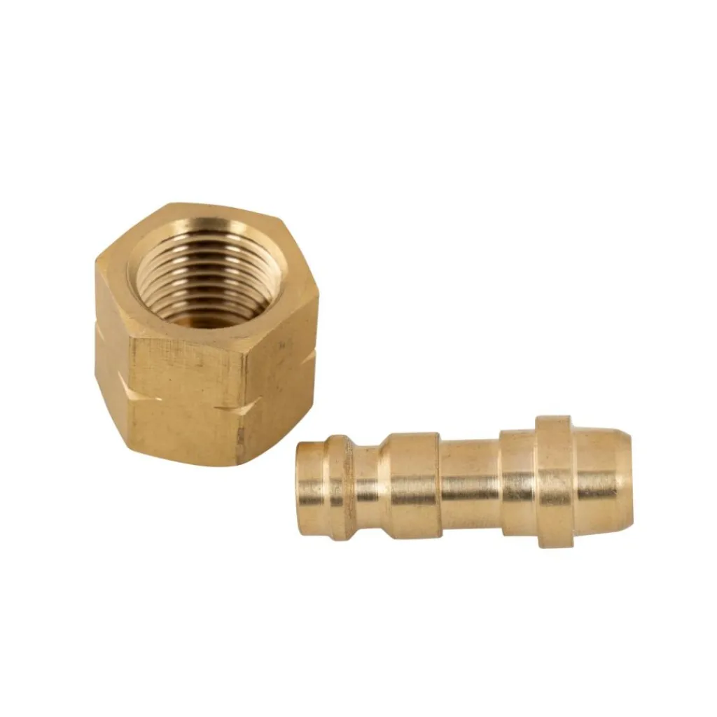 Gaskoppelstukken-DWS Snelkoppeling male met wartelmoer 1/4"L