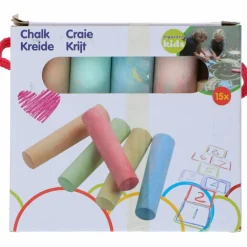 DWS Stoepkrijt 15 delig< Buitenspelen & Spelletjes