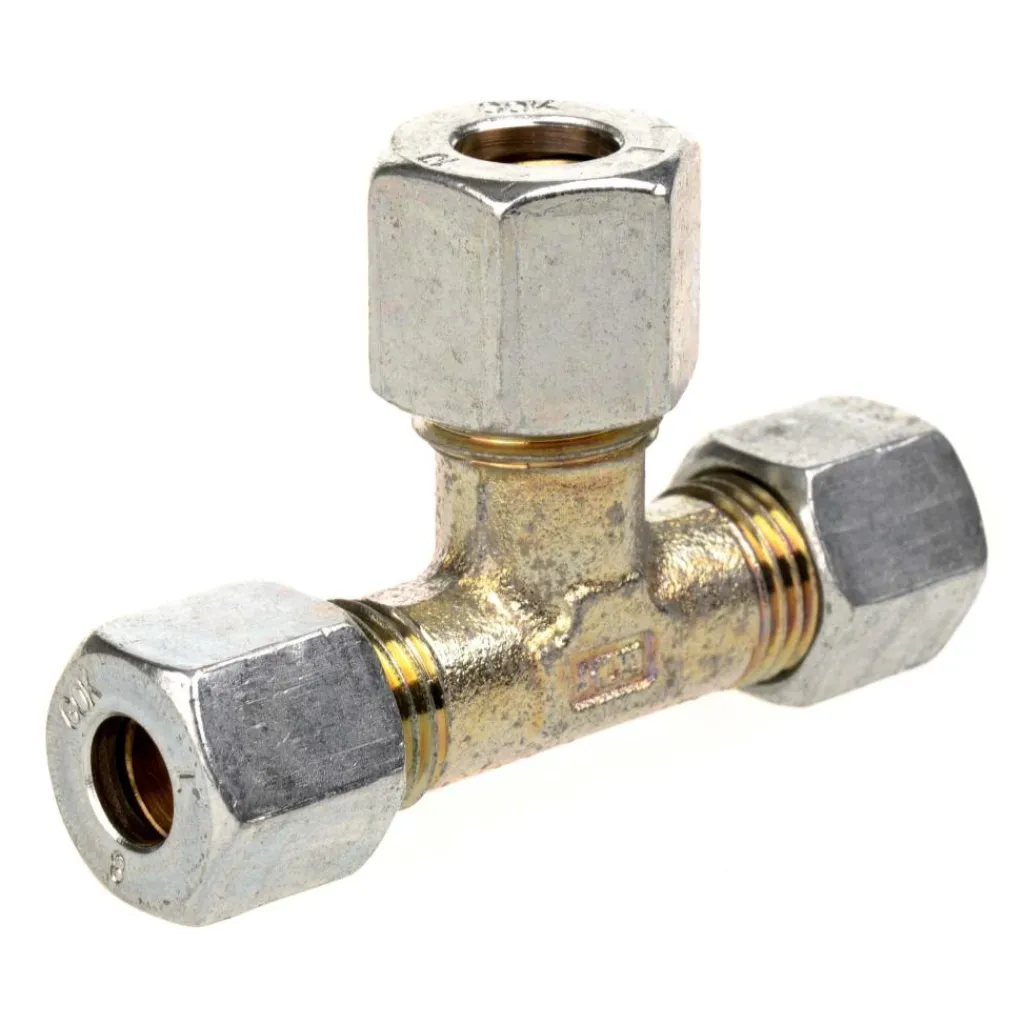 Gaskoppelstukken-DWS T-stuk knelkoppeling 8 x 10 x 8 mm