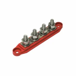 DWS Verdeelstrip 1 x M6 3 x M10 rood< Kabels