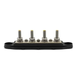 Kabels-DWS Verdeelstrip met afdekkap 4 punts zwart