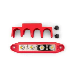 Kabels-DWS Verdeelstrip met afdekkap 4 punts rood