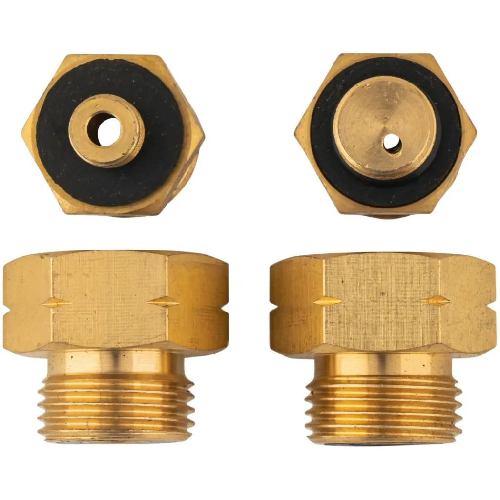 DWS Verloopset europa messing< Gaskoppelstukken