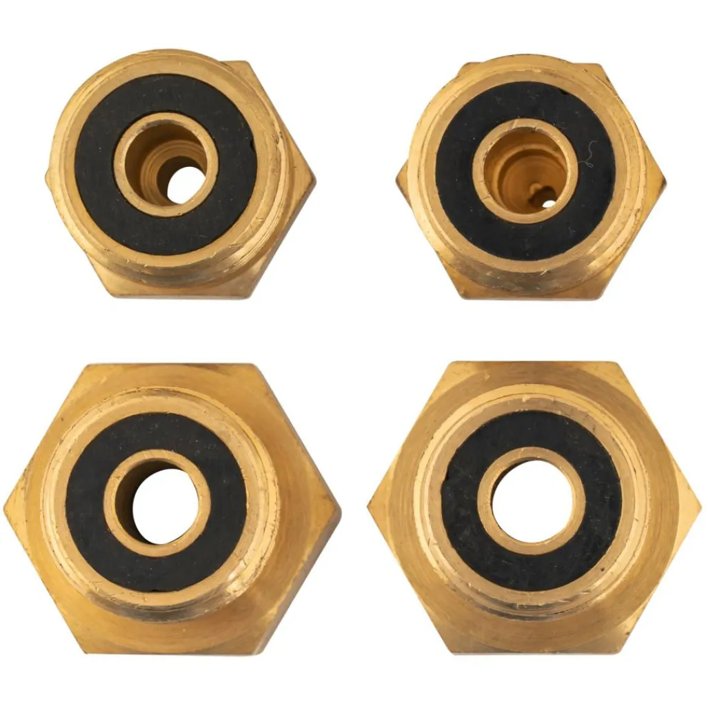 DWS Verloopset europa messing< Gaskoppelstukken