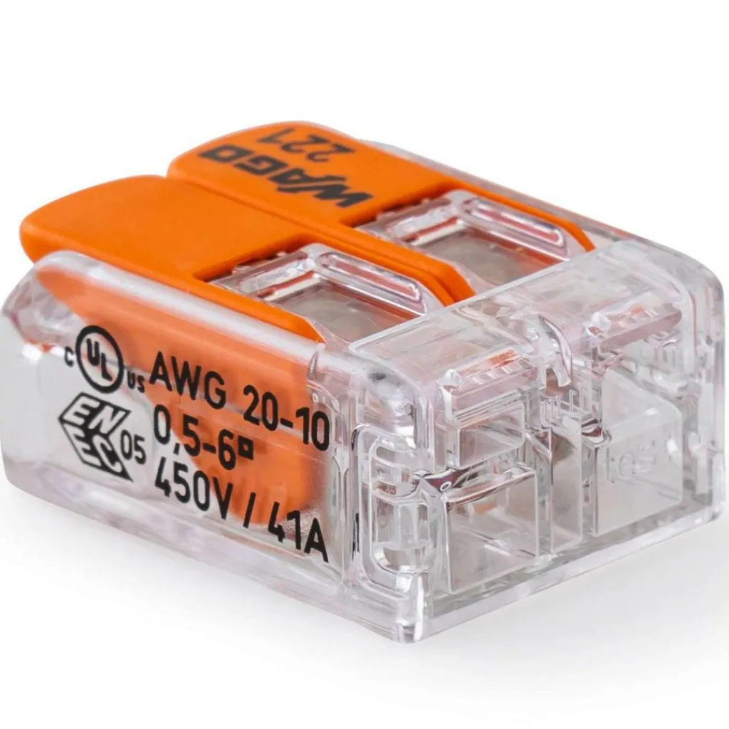 Kabels-DWS Wago Compact 2-voudige lasklem 0,5 - 6 mm² per 5 stuks