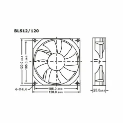 DWS 12x12 koelkast ventilator< Koelkasten