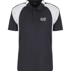 Tenniskleding-EA7 6DPF06-PJPCZ tennispolo heren black