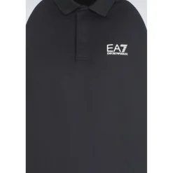 Tenniskleding-EA7 6DPF06-PJPCZ tennispolo heren black