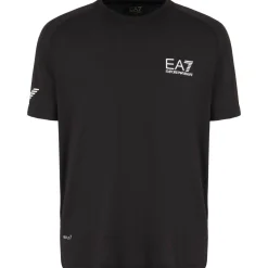 EA7 8NPT22-PJEMZ tennisshirt heren black< Tenniskleding