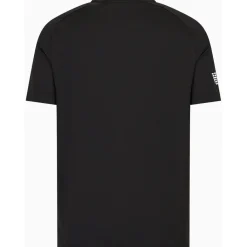 EA7 8NPT22-PJEMZ tennisshirt heren black< Tenniskleding
