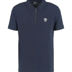 Sportshirt-EA7 Train Premium Shield polo heren blue