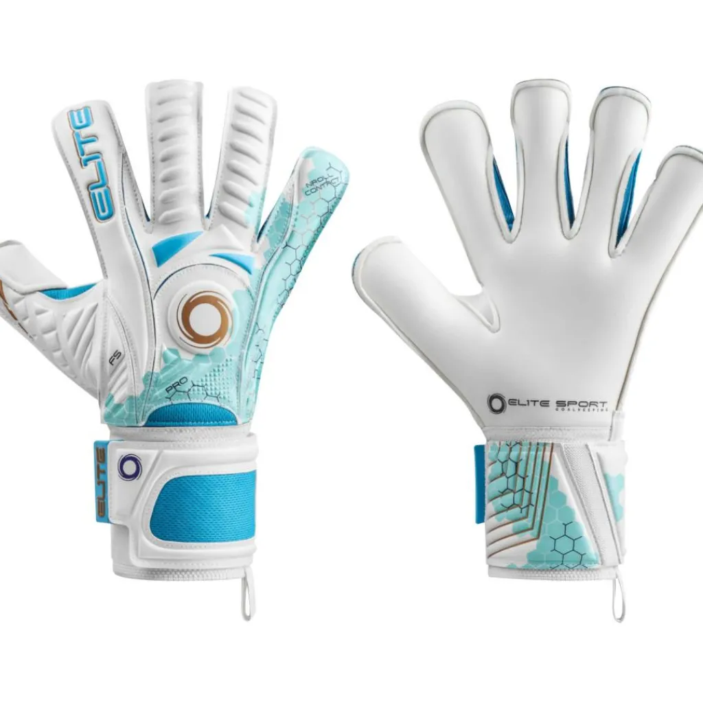Keepershandschoenen-Elite sport Orca keepershandschoenen wit