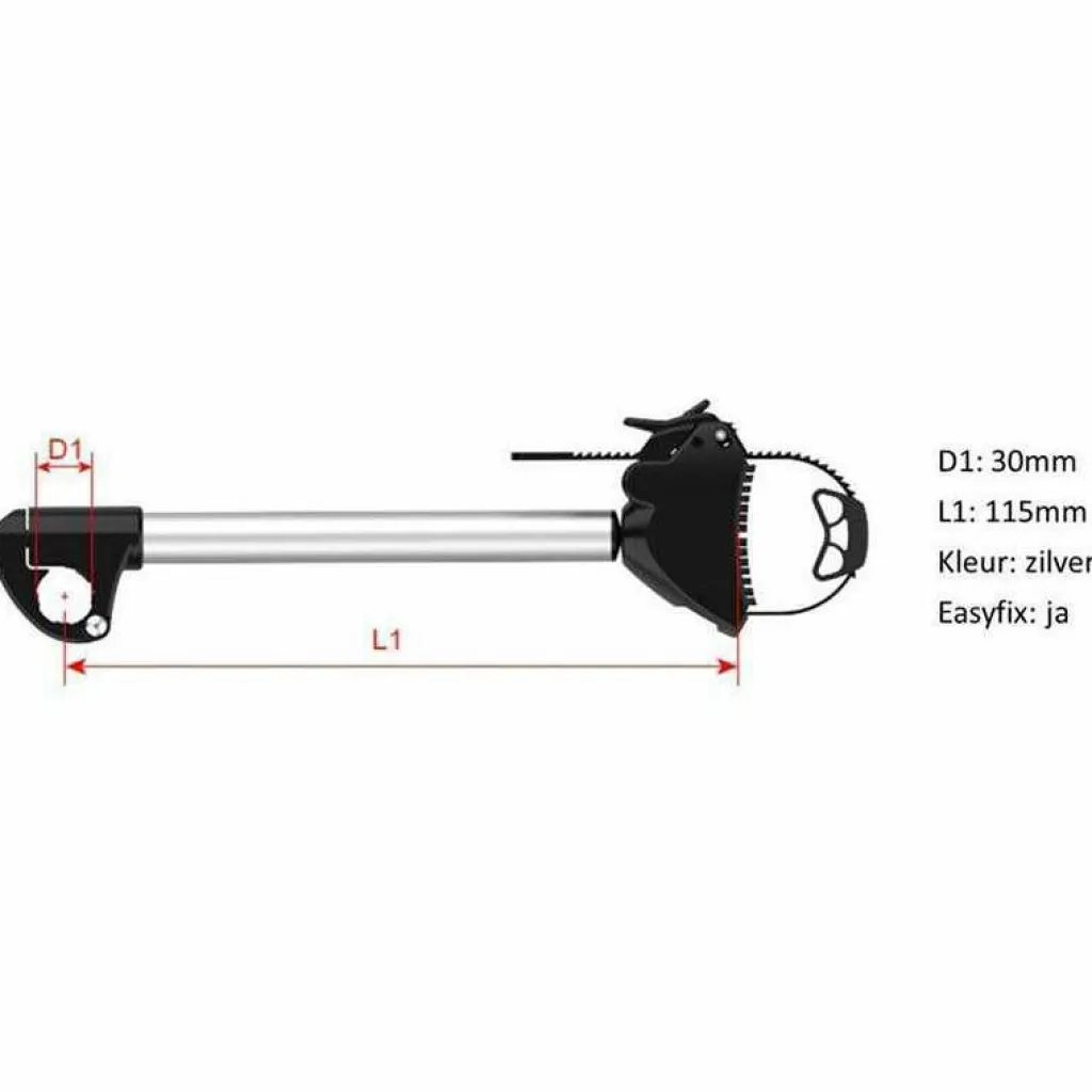 Enduro SD260 FG2 Flexibele framehouder kort black< Fietsendragers