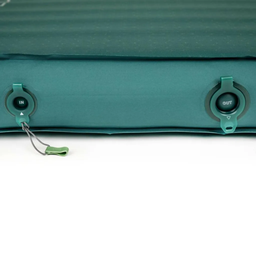 Exped MegaMat Duo LW+ self-inflating slaapmat cypress green< Slaapmatten