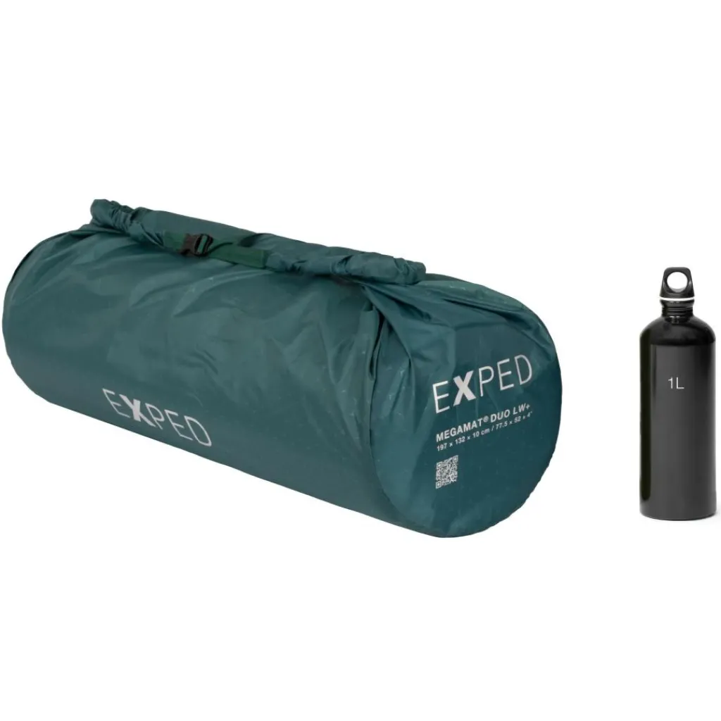 Exped MegaMat Duo LW+ self-inflating slaapmat cypress green< Slaapmatten