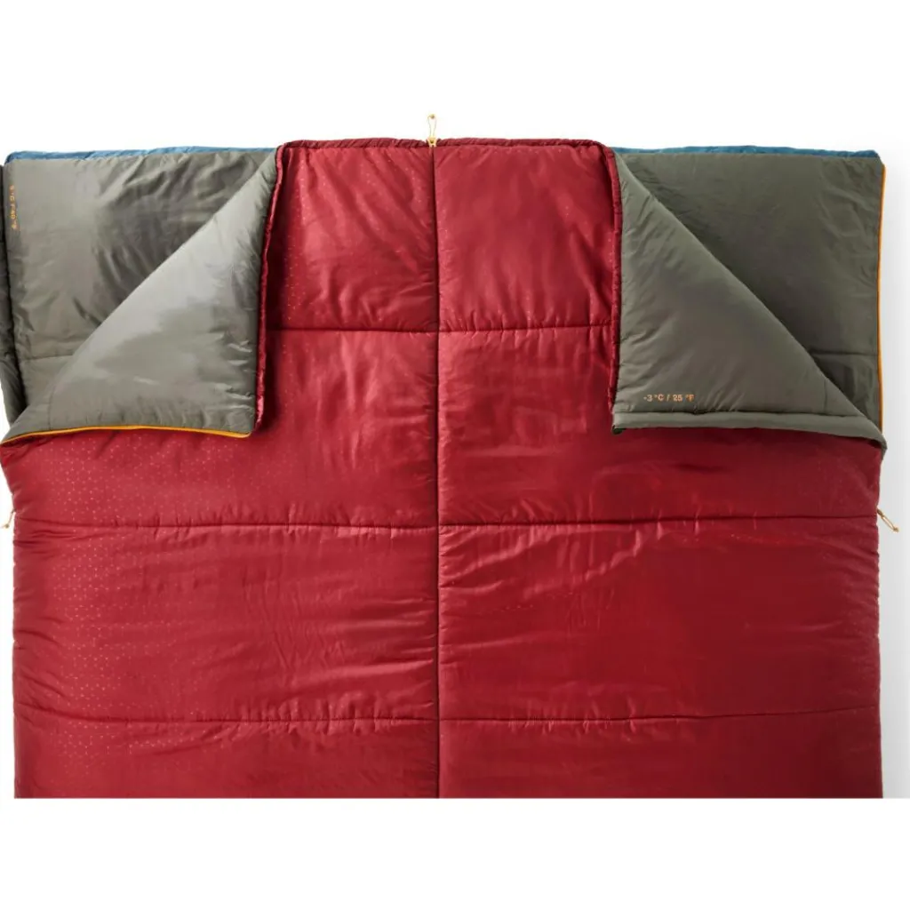 Exped Megasleep Duo 2-persoons slaapzak burgundy ocean< Slaapzakken