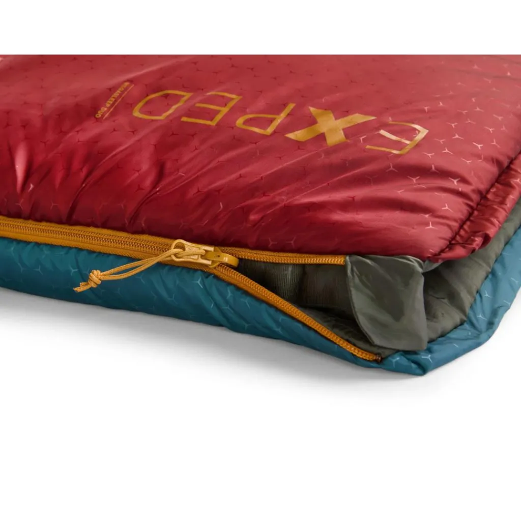 Exped Megasleep Duo 2-persoons slaapzak burgundy ocean< Slaapzakken