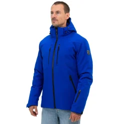 Ski Jassen|Wintersport-Falcon Boris softshell winterjas heren astral blue