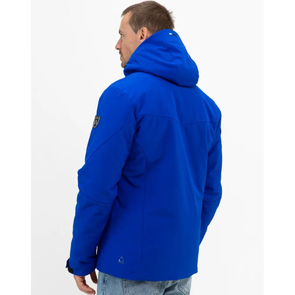 Ski Jassen|Wintersport-Falcon Boris softshell winterjas heren astral blue