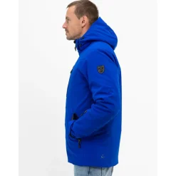 Ski Jassen|Wintersport-Falcon Boris softshell winterjas heren astral blue