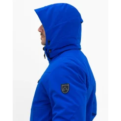 Ski Jassen|Wintersport-Falcon Boris softshell winterjas heren astral blue