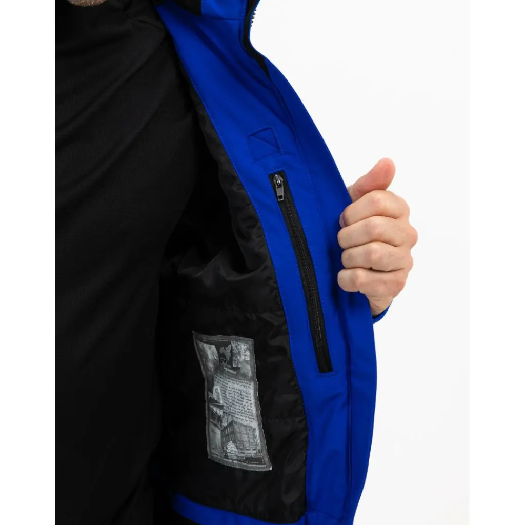 Ski Jassen|Wintersport-Falcon Boris softshell winterjas heren astral blue