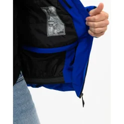 Ski Jassen|Wintersport-Falcon Boris softshell winterjas heren astral blue