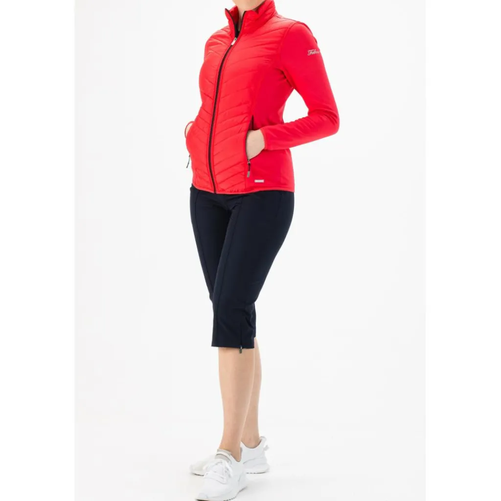 Falcon Laura trainingsjack dames rood< Trainingsjack