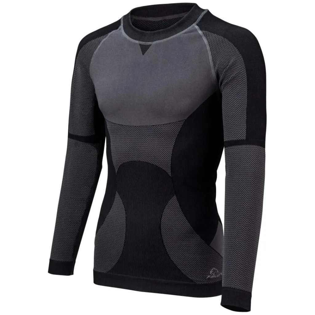 Falcon LS thermoshirt heren black< Thermokleding|Wintersport