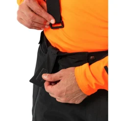 Skibroeken|Wintersport-Falcon Phoenix long size skibroek heren black