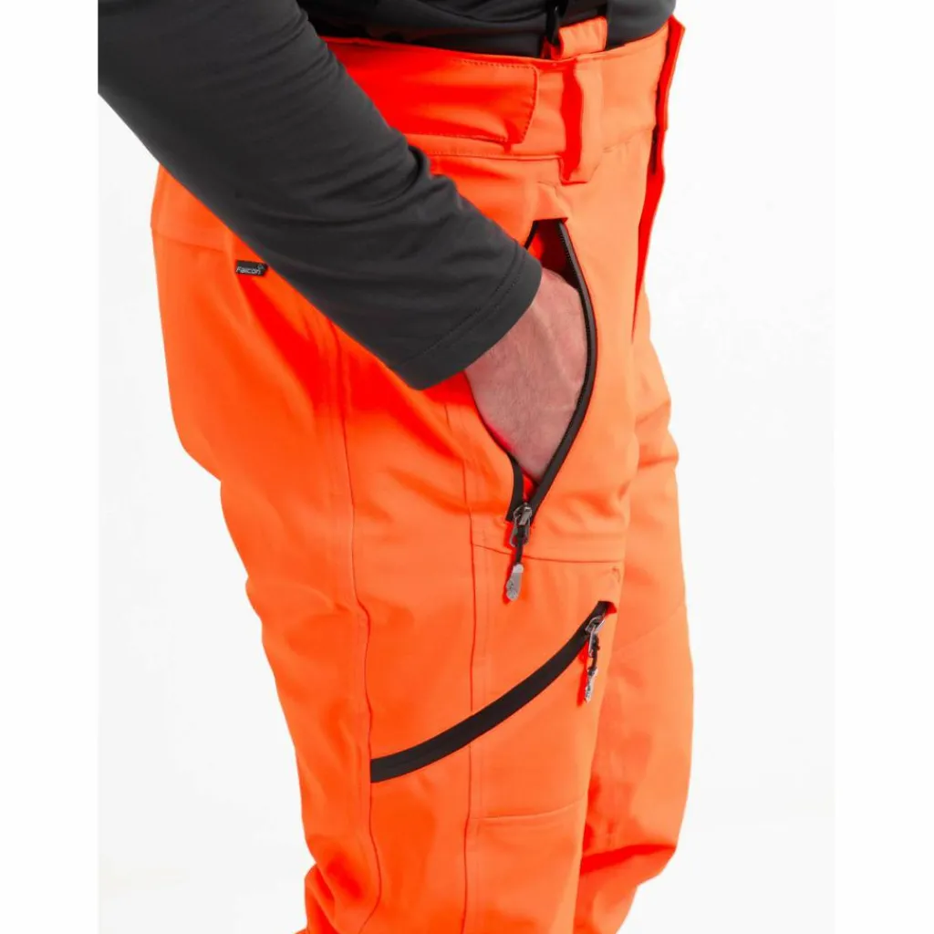 Skibroeken|Wintersport-Falcon Phoenix skibroek heren shocking orange