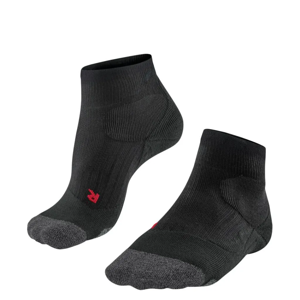 Falke PL2 Short tennissokken heren black< Tenniskleding