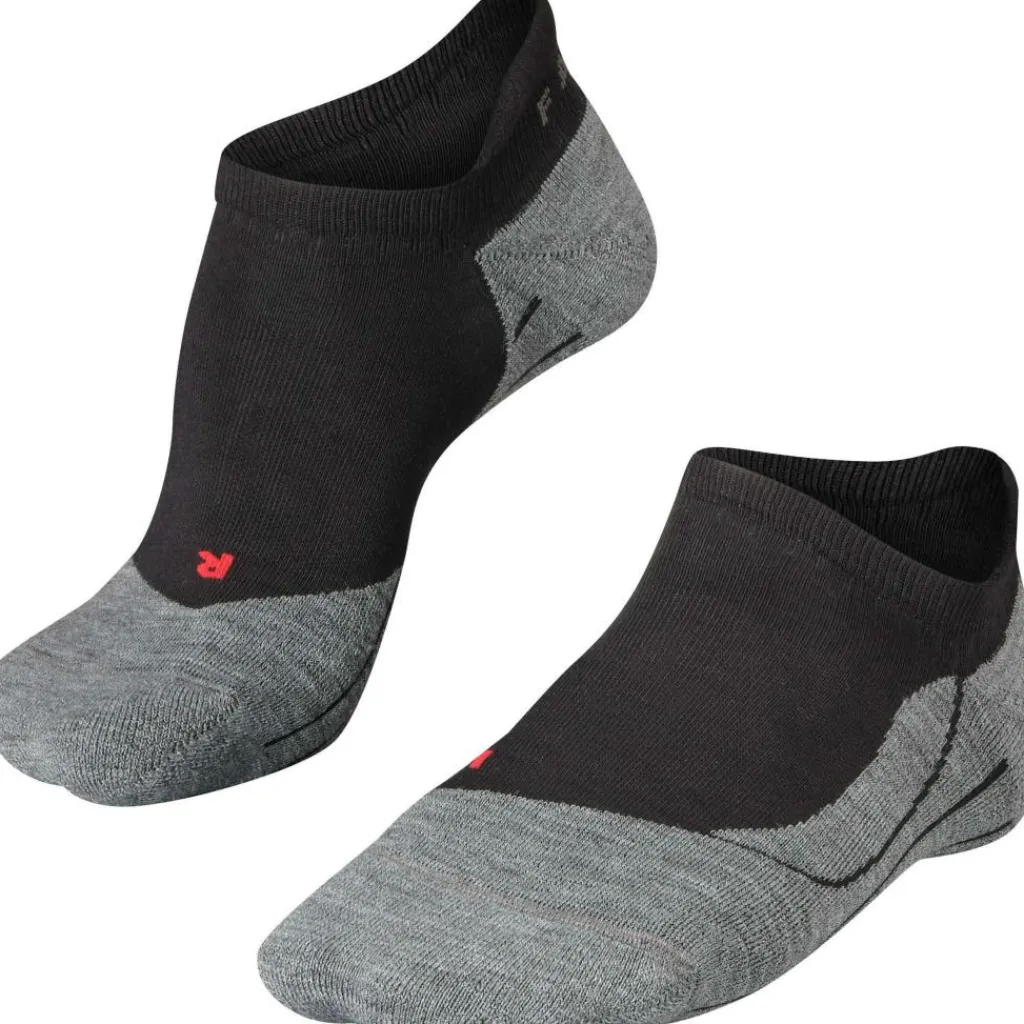 Hardloopkleding-Falke RU4 Invisible hardloopsokken dames black mix