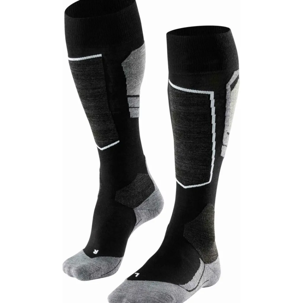 Skisokken|Snowboardsokken-Falke SK4 Advanced skisokken heren black mix