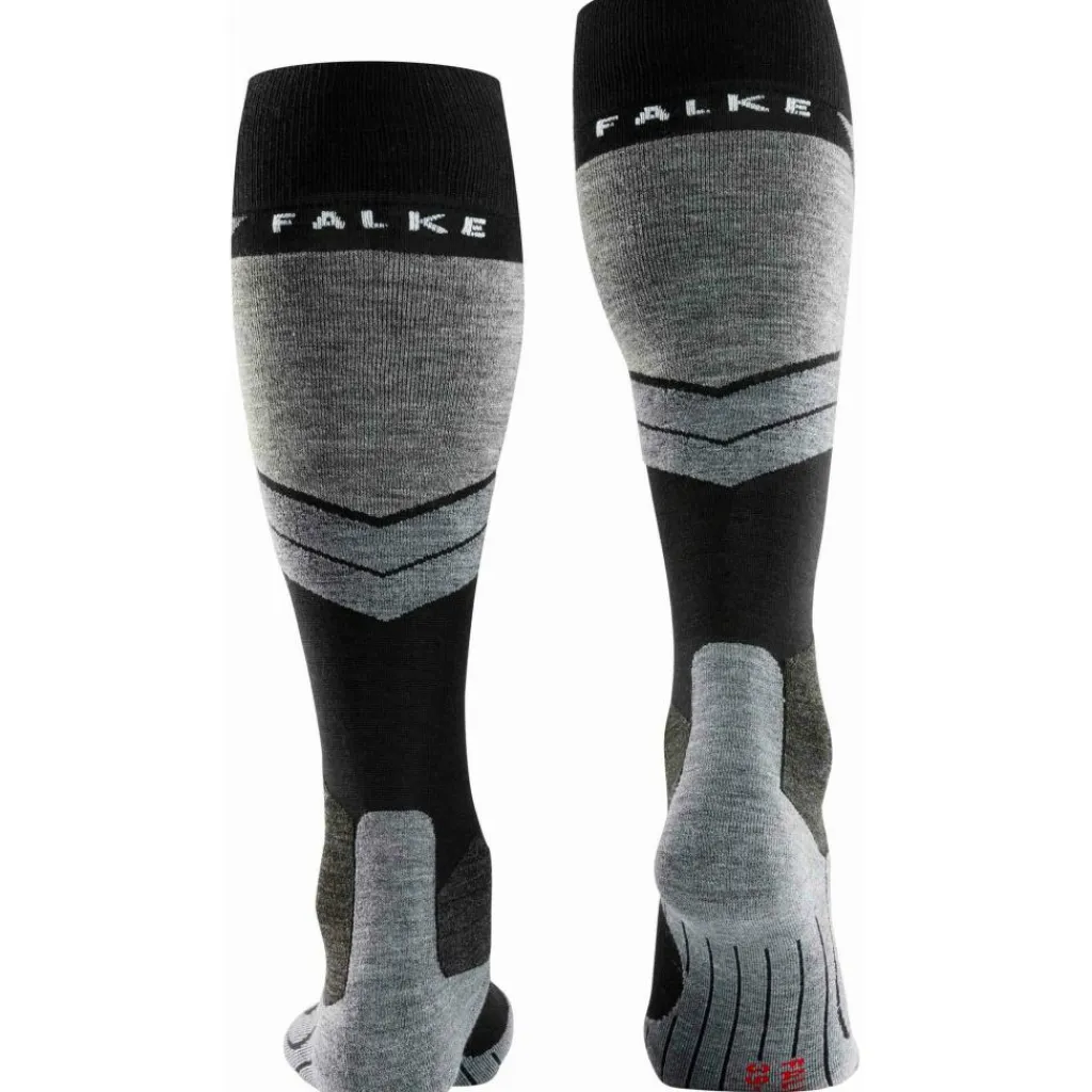 Skisokken|Snowboardsokken-Falke SK4 Advanced skisokken heren black mix