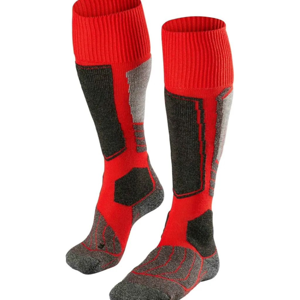 Skisokken|Snowboardsokken-Falke SK1 Comfort skisokken heren lipstick