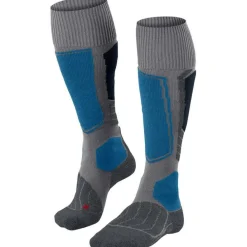 Skisokken|Snowboardsokken-Falke SK1 Comfort skisokken heren light grey