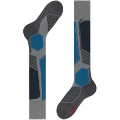 Skisokken|Snowboardsokken-Falke SK1 Comfort skisokken heren light grey