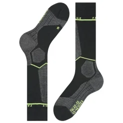 Skisokken|Snowboardsokken-Falke SK Compression Energy skisokken heren black lightning