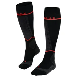 Falke SK Compression Energy skisokken dames black neon red< Skisokken|Snowboardsokken