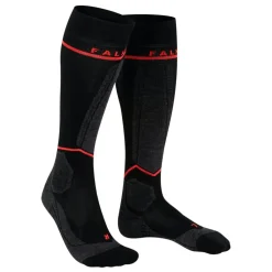 Falke SK Compression Energy skisokken dames black neon red< Skisokken|Snowboardsokken