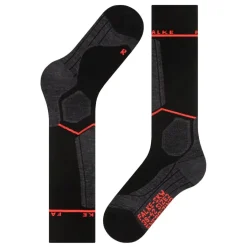 Falke SK Compression Energy skisokken dames black neon red< Skisokken|Snowboardsokken